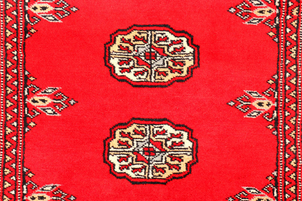 Red Bokhara 2' 7 x 10' 8 - No. 45632 - ALRUG Rug Store