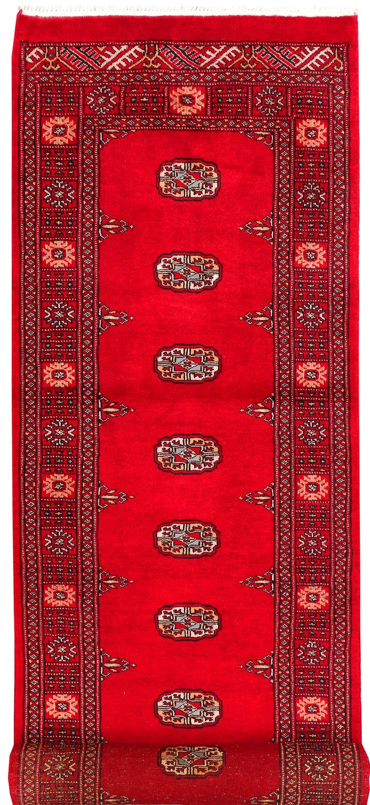 Red Bokhara 2' 7 x 11' - No. 45641 - ALRUG Rug Store