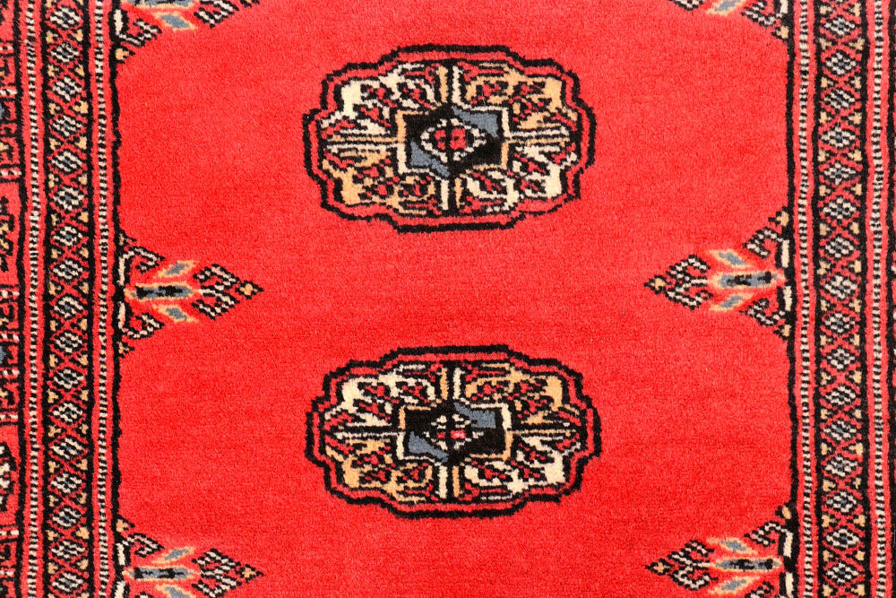 Salmon Bokhara 2' 7 x 11' 1 - No. 45642 - ALRUG Rug Store