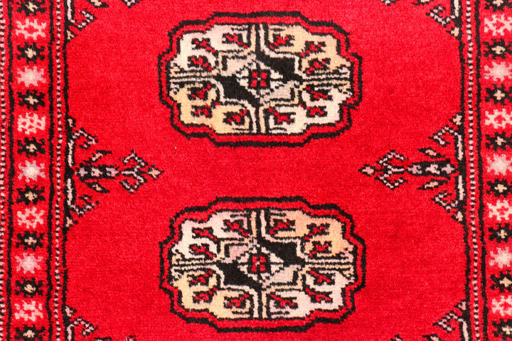 Red Bokhara 2' 6 x 10' 9 - No. 45645 - ALRUG Rug Store