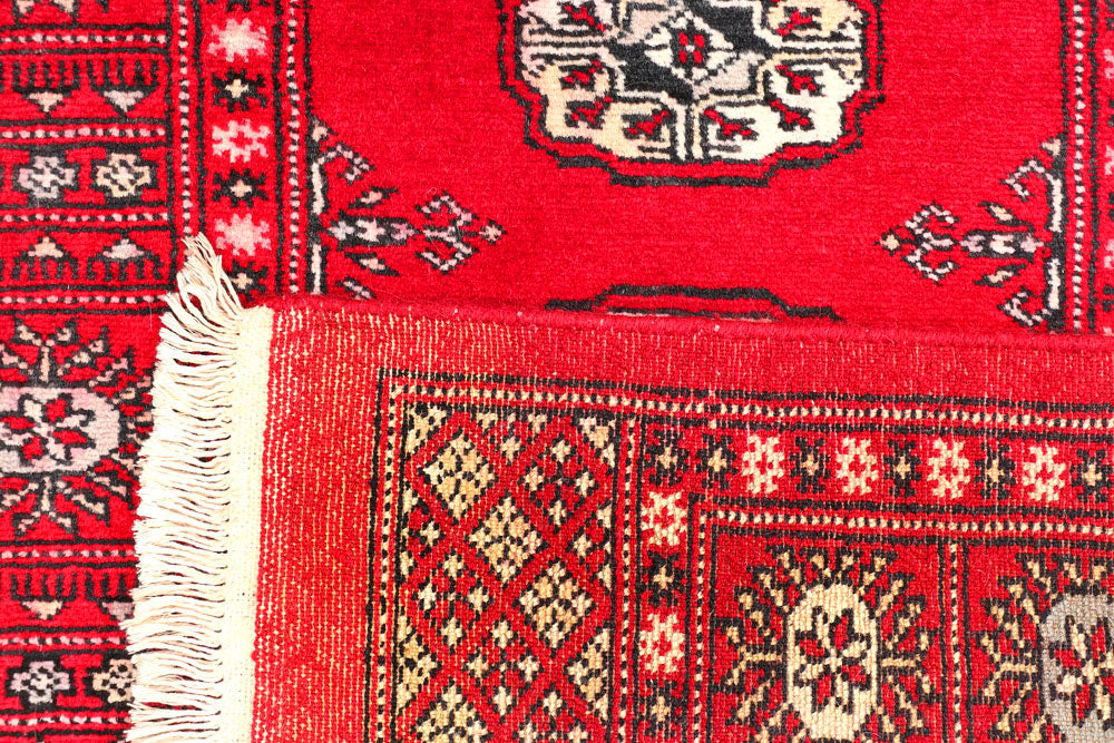 Red Bokhara 2' 6 x 10' 9 - No. 45645 - ALRUG Rug Store