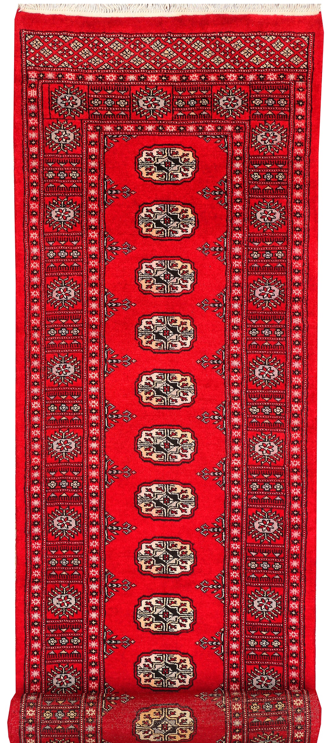 Red Bokhara 2' 6 x 10' 9 - No. 45645 - ALRUG Rug Store