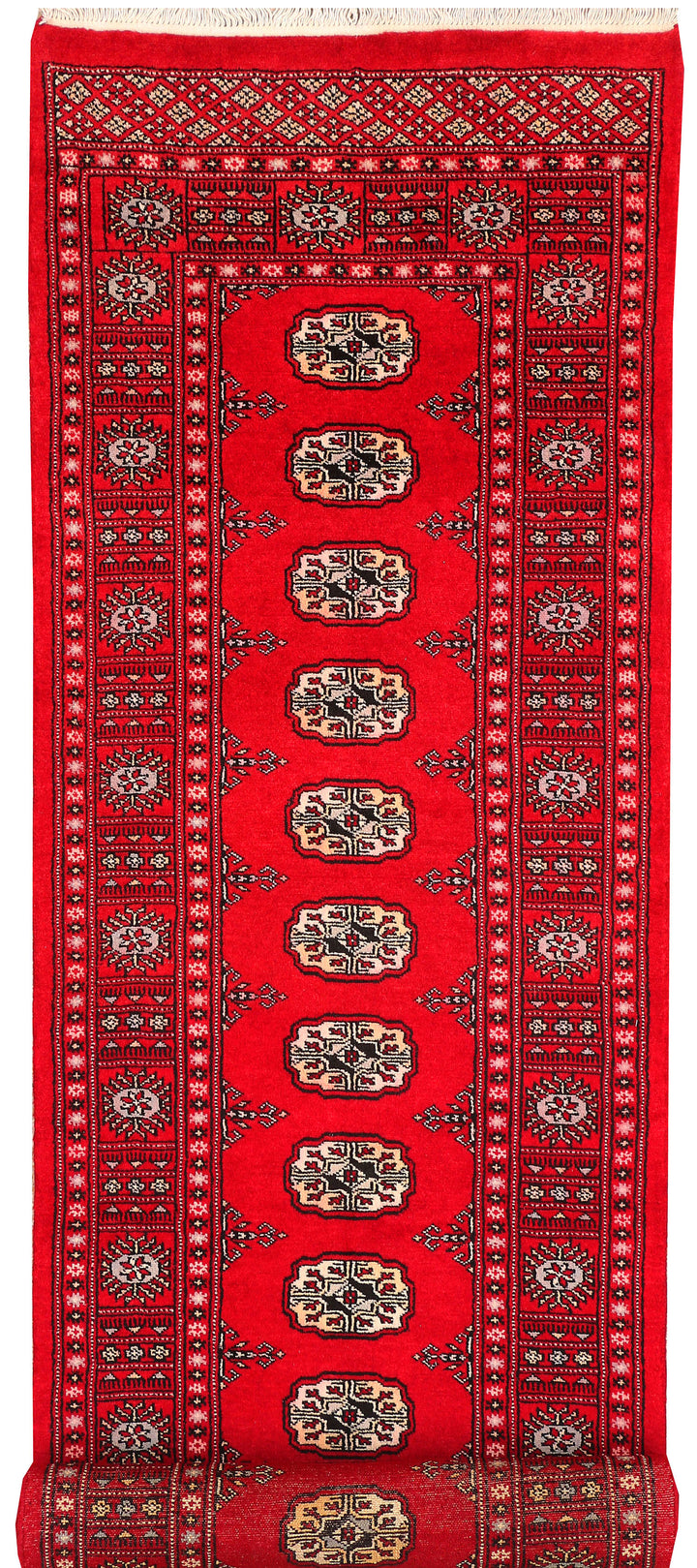 Red Bokhara 2' 6 x 10' 9 - No. 45645 - ALRUG Rug Store