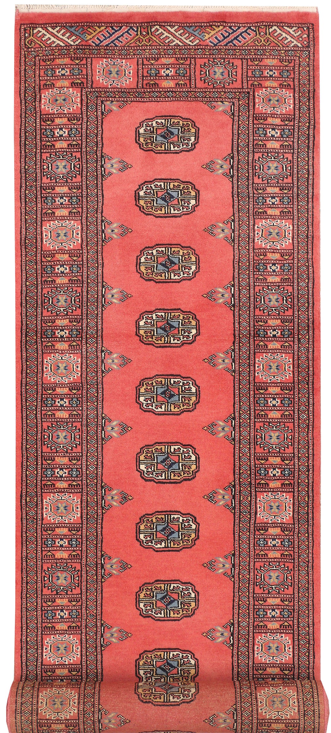 Indian Red Bokhara 2' 7 x 10' 8 - No. 45648 - ALRUG Rug Store