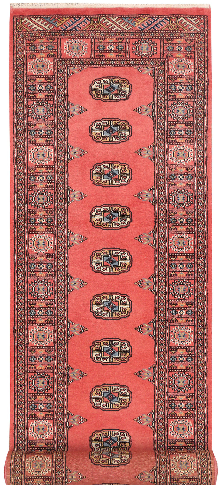 Indian Red Bokhara 2' 7 x 10' 8 - No. 45648 - ALRUG Rug Store