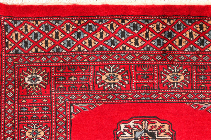 Red Bokhara 2' 6 x 10' 8 - No. 45650 - ALRUG Rug Store