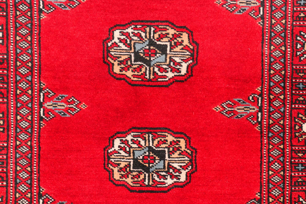 Red Bokhara 2' 6 x 10' 8 - No. 45650 - ALRUG Rug Store