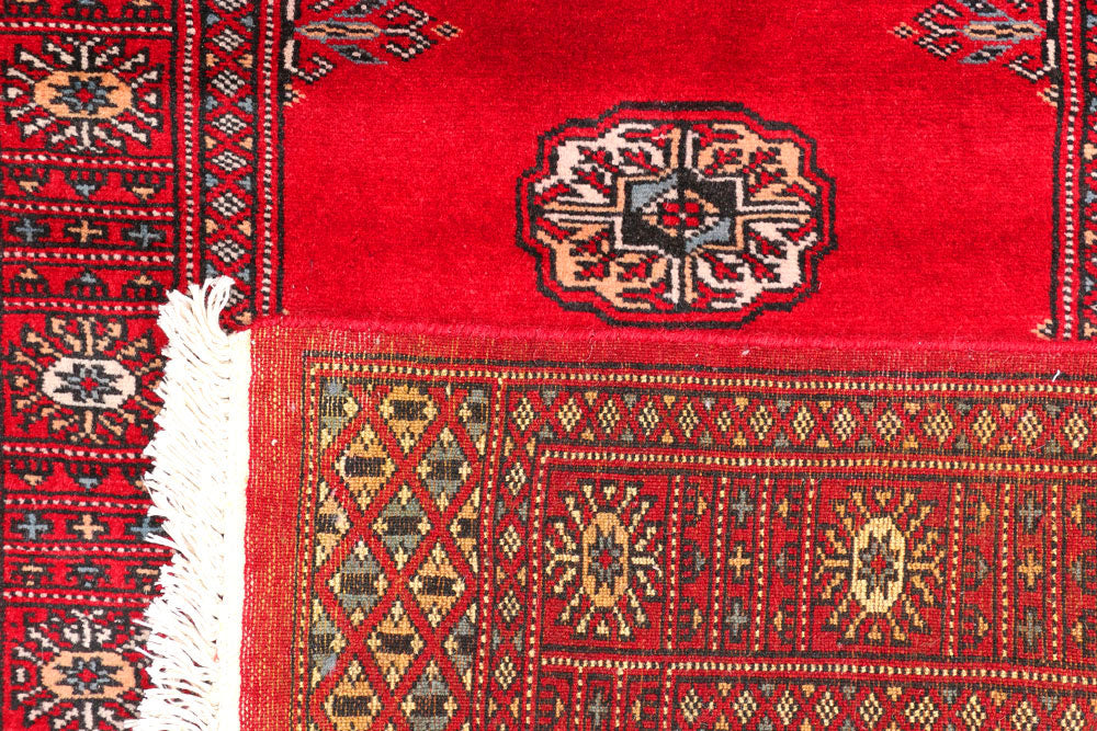Red Bokhara 2' 6 x 10' 8 - No. 45650 - ALRUG Rug Store