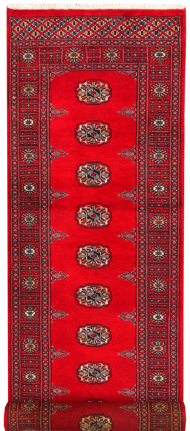 Red Bokhara 2' 6 x 10' 8 - No. 45650 - ALRUG Rug Store