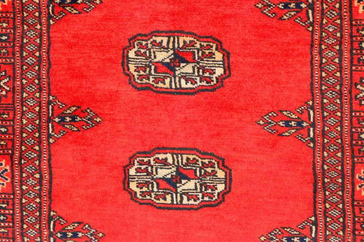 Red Bokhara 2' 7 x 11' 2 - No. 45653 - ALRUG Rug Store
