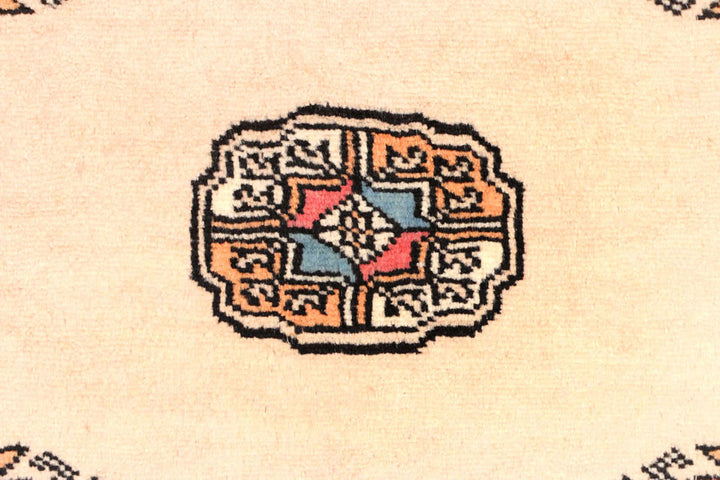 Antique White Bokhara 2'  7" x 11'  1" - No. QA87684