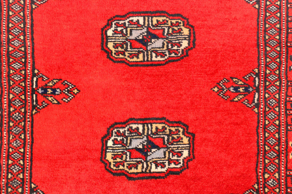 Dark Red Bokhara 2' 6 x 11' 4 - No. 45661 - ALRUG Rug Store