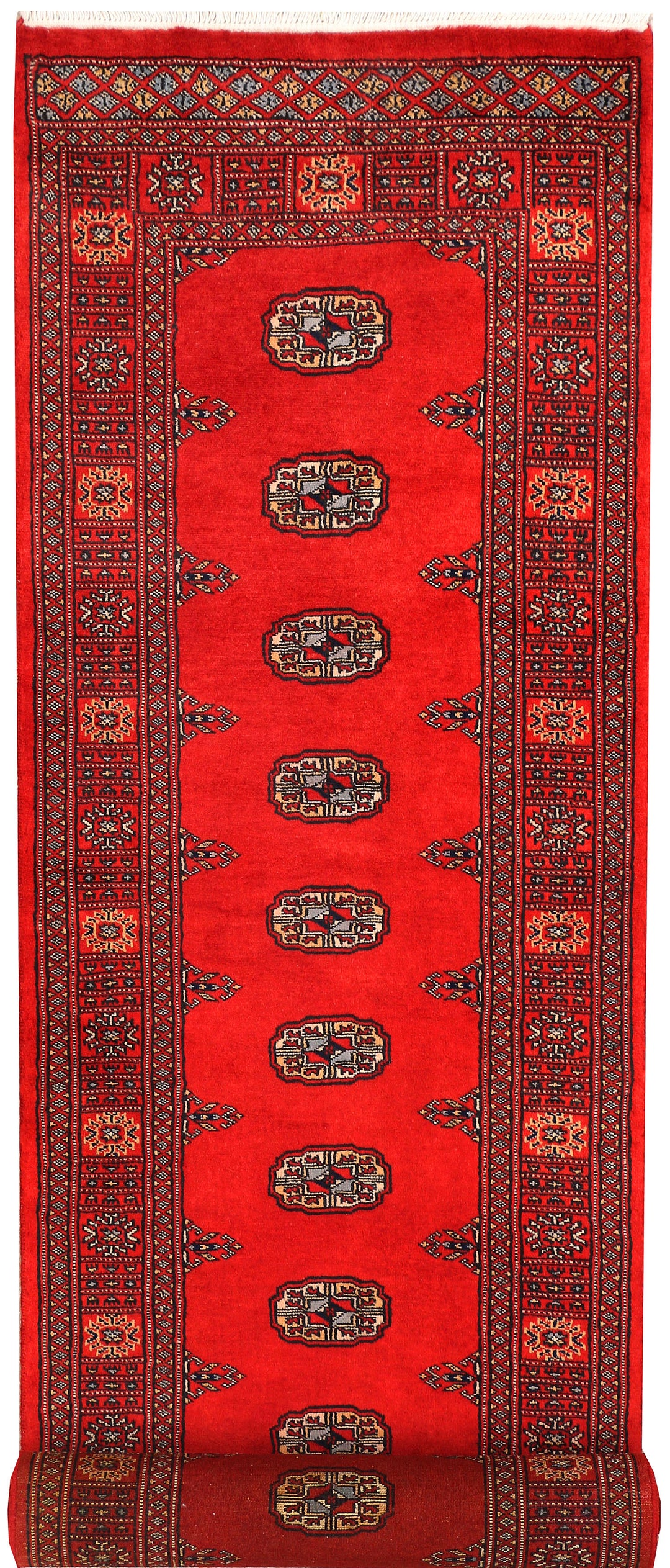 Dark Red Bokhara 2' 6 x 11' 4 - No. 45661 - ALRUG Rug Store