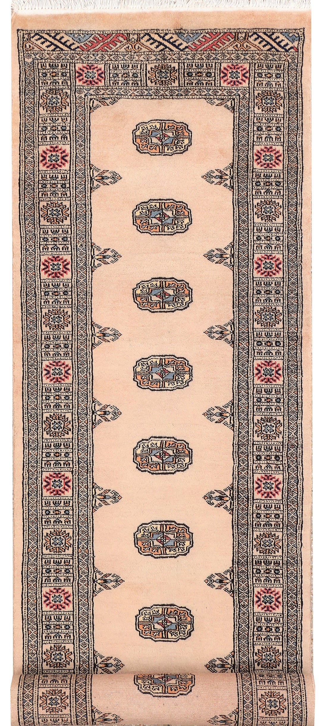 Bisque Bokhara 2' 7 x 10' 11 - No. 45664 - ALRUG Rug Store