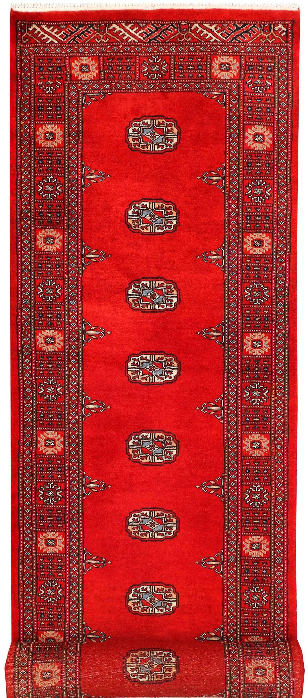 Red Bokhara 2' 7 x 11' 4 - No. 45667 - ALRUG Rug Store