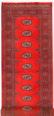 Red Bokhara 2'  7" x 11'  5" - No. QA13228