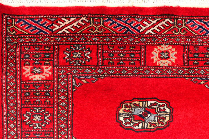 Red Bokhara 2' 7 x 11' 11 - No. 45673 - ALRUG Rug Store
