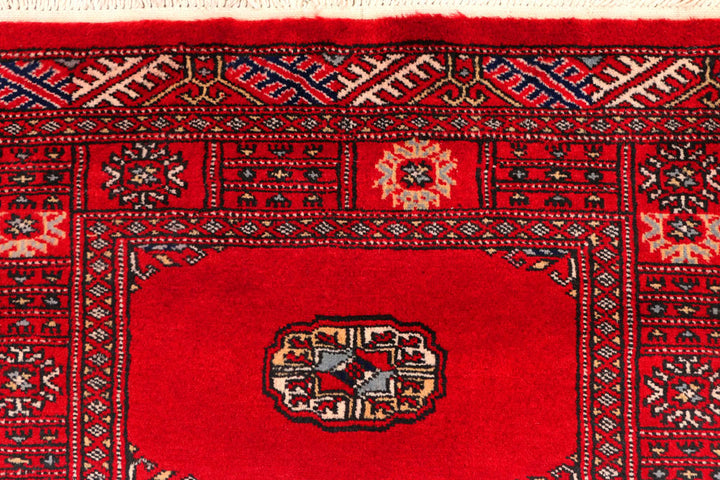 Red Bokhara 2' 7 x 11' 11 - No. 45673 - ALRUG Rug Store