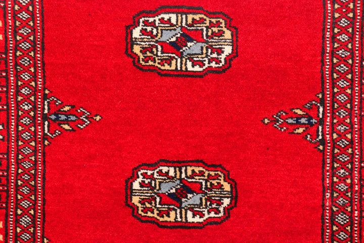 Red Bokhara 2' 7 x 11' 11 - No. 45673 - ALRUG Rug Store