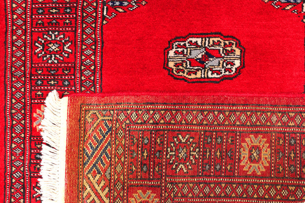 Red Bokhara 2' 7 x 11' 11 - No. 45673 - ALRUG Rug Store