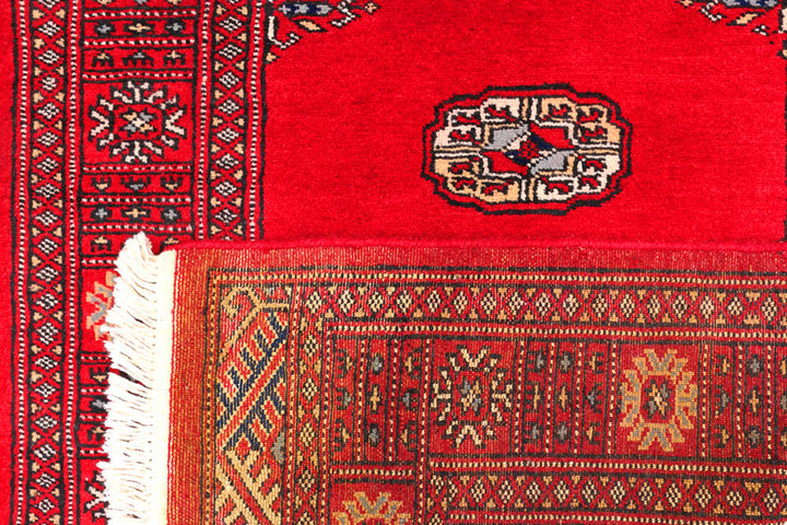 Red Bokhara 2' 7 x 11' 11 - No. 45673 - ALRUG Rug Store