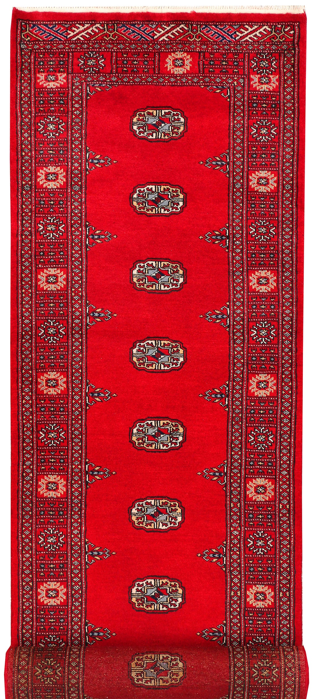 Red Bokhara 2' 7 x 11' 11 - No. 45673 - ALRUG Rug Store