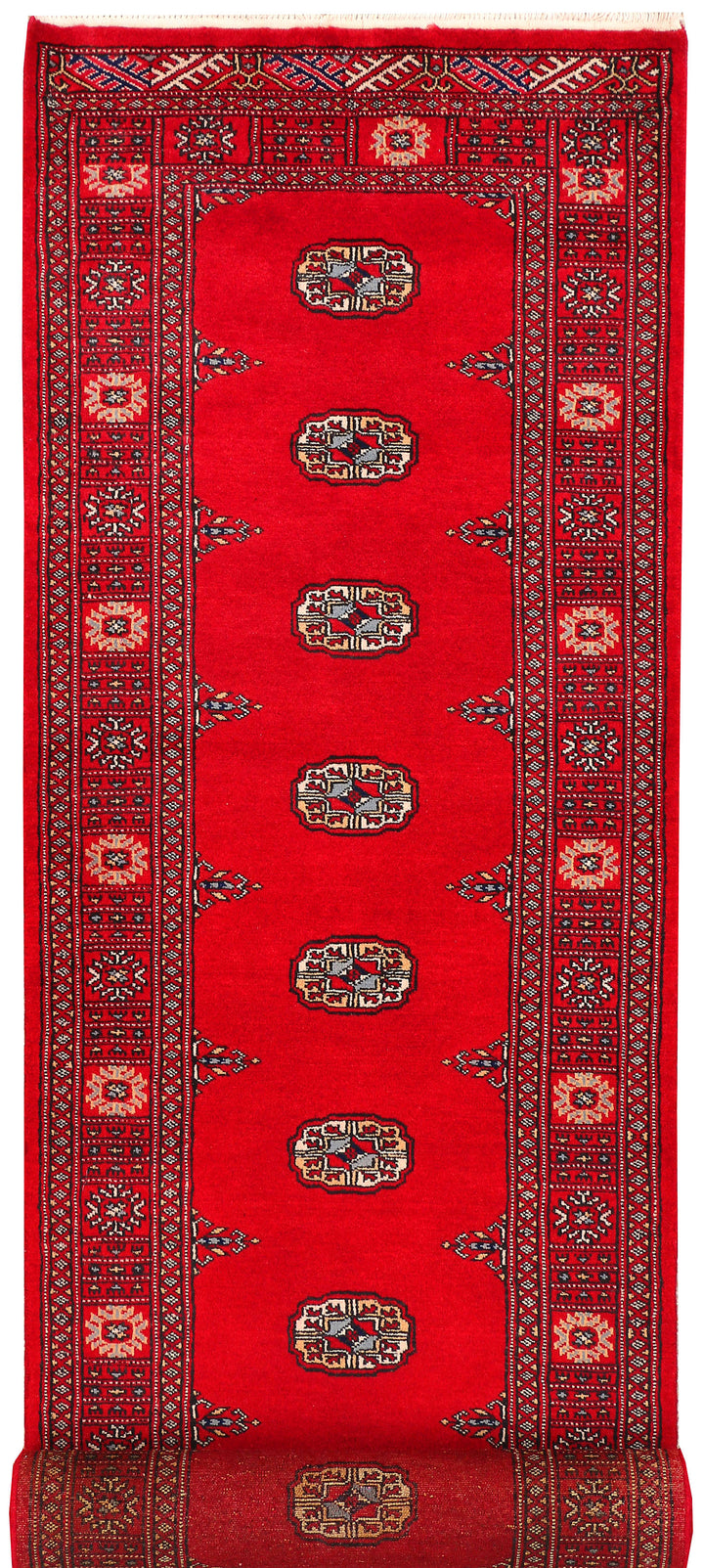 Red Bokhara 2' 7 x 11' 11 - No. 45673 - ALRUG Rug Store