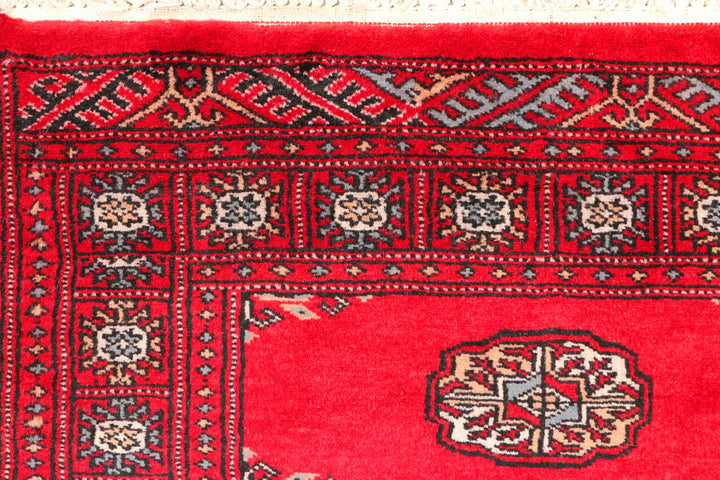 Red Bokhara 2' 7 x 10' 8 - No. 45674 - ALRUG Rug Store