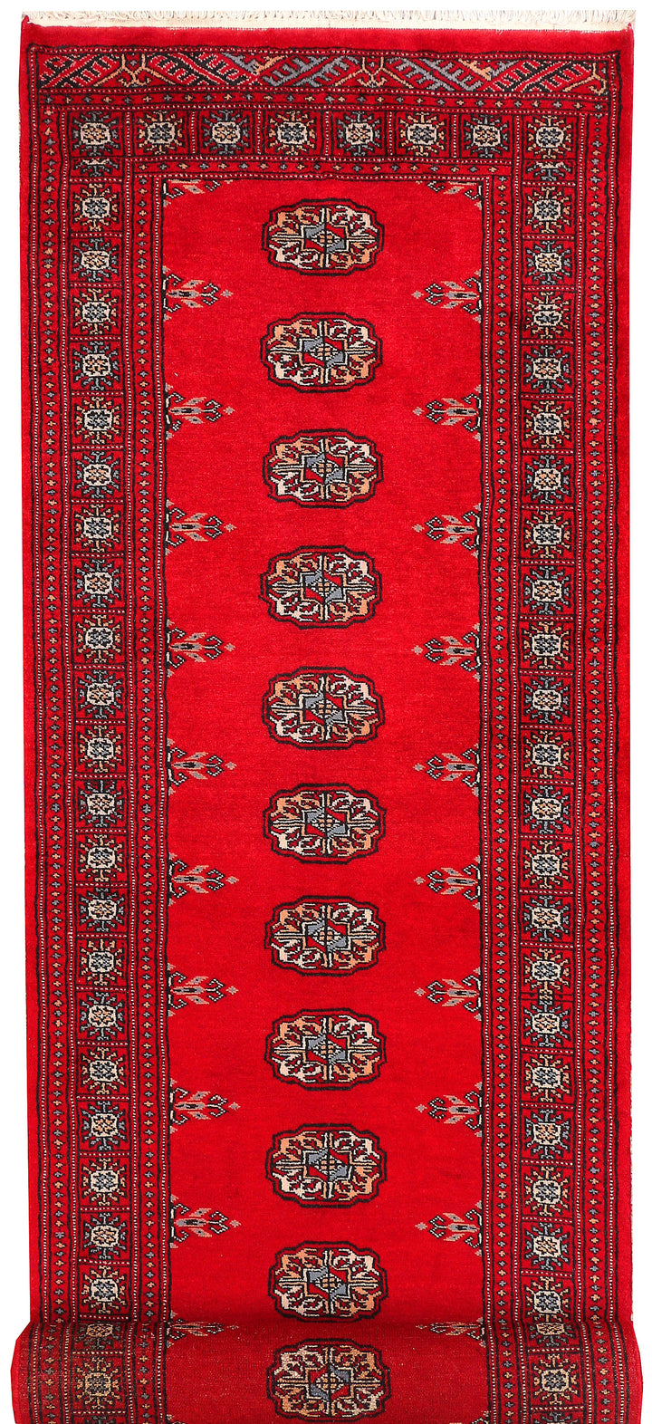 Red Bokhara 2' 7 x 10' 8 - No. 45674 - ALRUG Rug Store