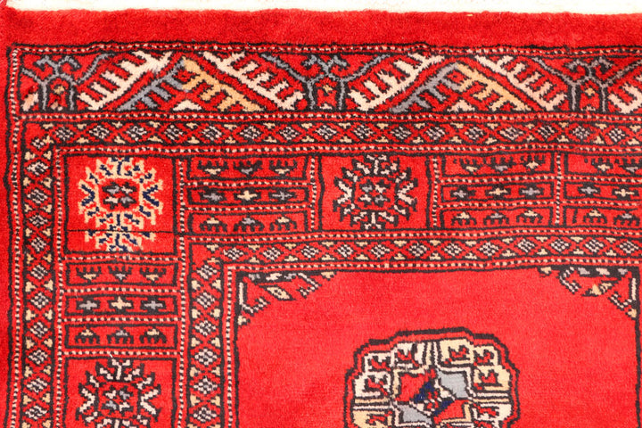 Red Bokhara 2' 6 x 10' 8 - No. 45676 - ALRUG Rug Store