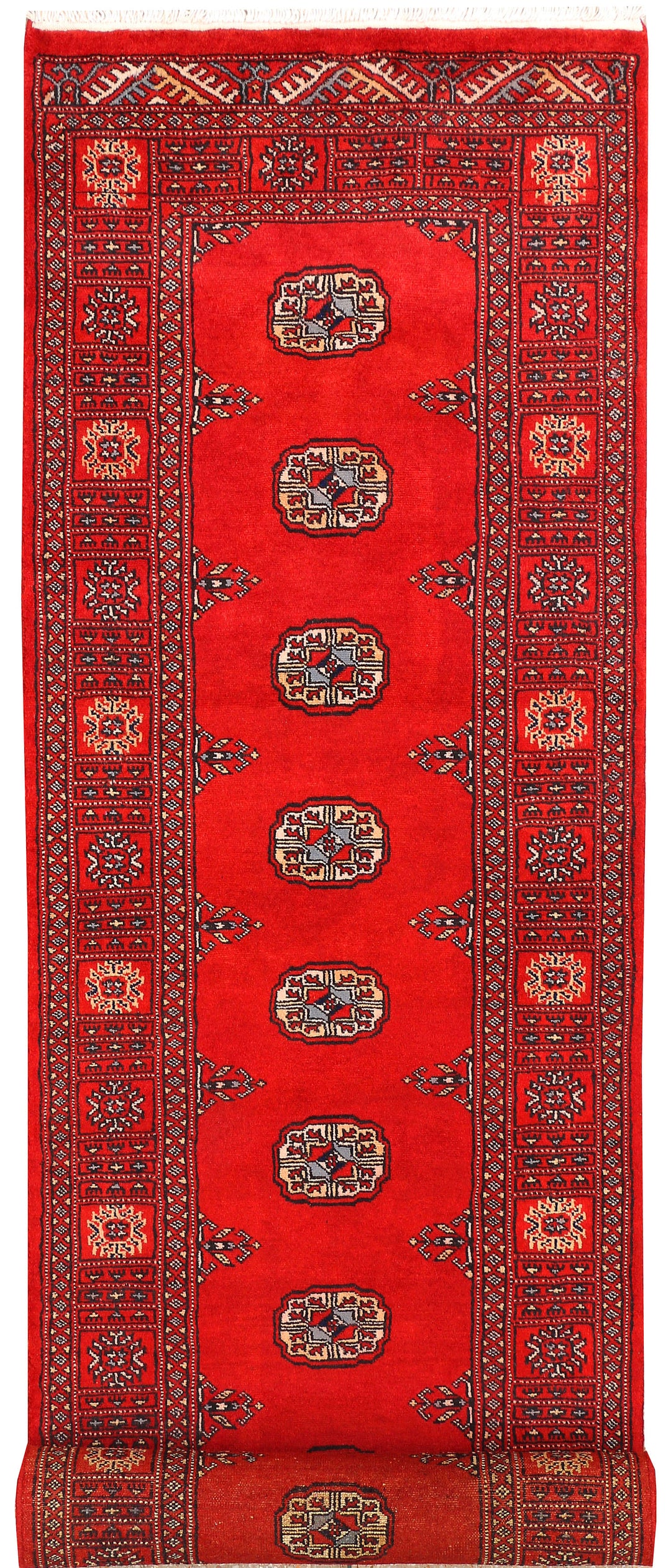 Red Bokhara 2' 6 x 10' 8 - No. 45676 - ALRUG Rug Store