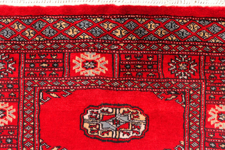 Dark Red Bokhara 2' 6 x 11' 1 - No. 45677 - ALRUG Rug Store