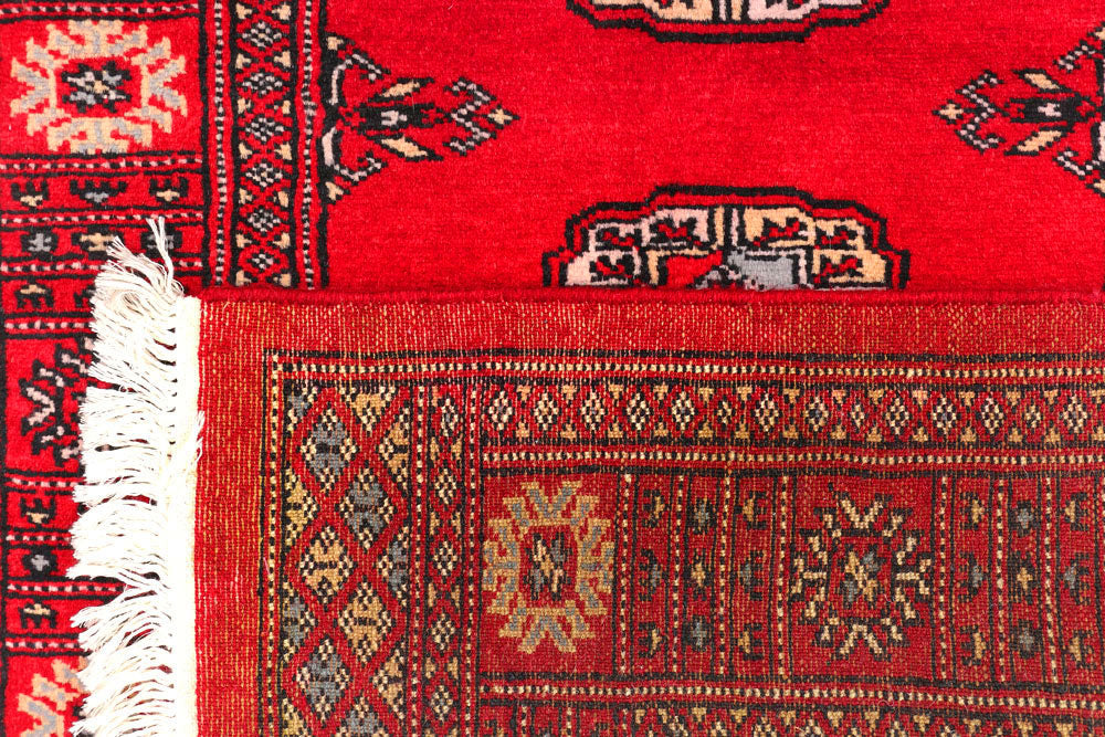 Dark Red Bokhara 2' 6 x 11' 1 - No. 45677 - ALRUG Rug Store