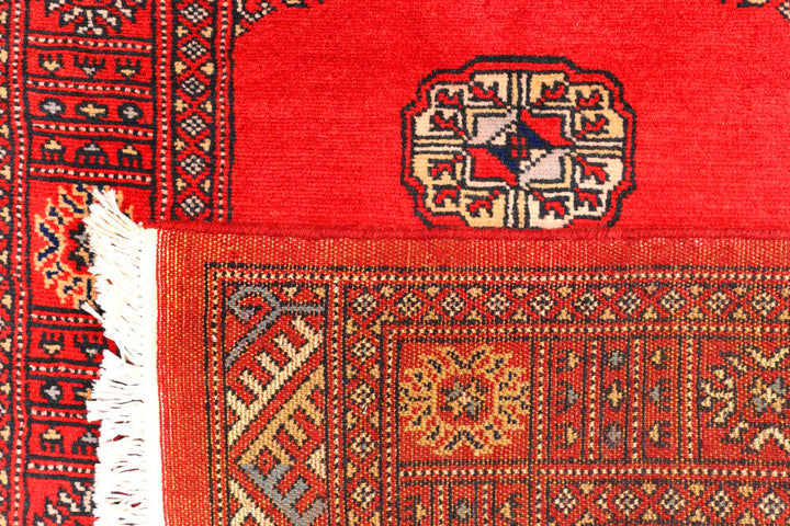 Red Bokhara 2' 6 x 12' 1 - No. 45678 - ALRUG Rug Store