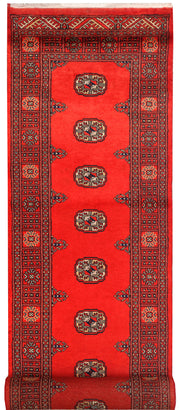 Red Bokhara 2'  6" x 12'  1" - No. QA76576