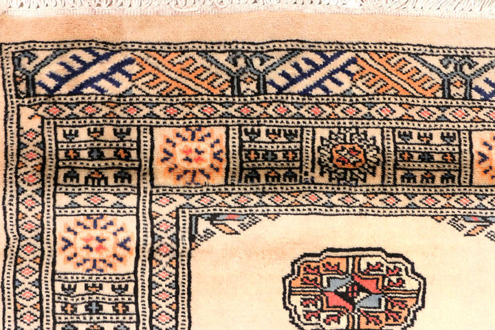 Antique White Bokhara 2' 6 x 12' 3 - No. 45680 - ALRUG Rug Store