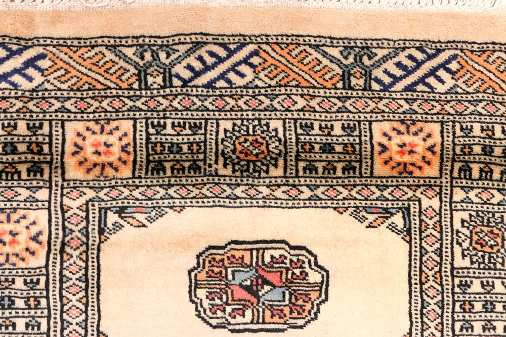 Antique White Bokhara 2' 6 x 12' 3 - No. 45680 - ALRUG Rug Store