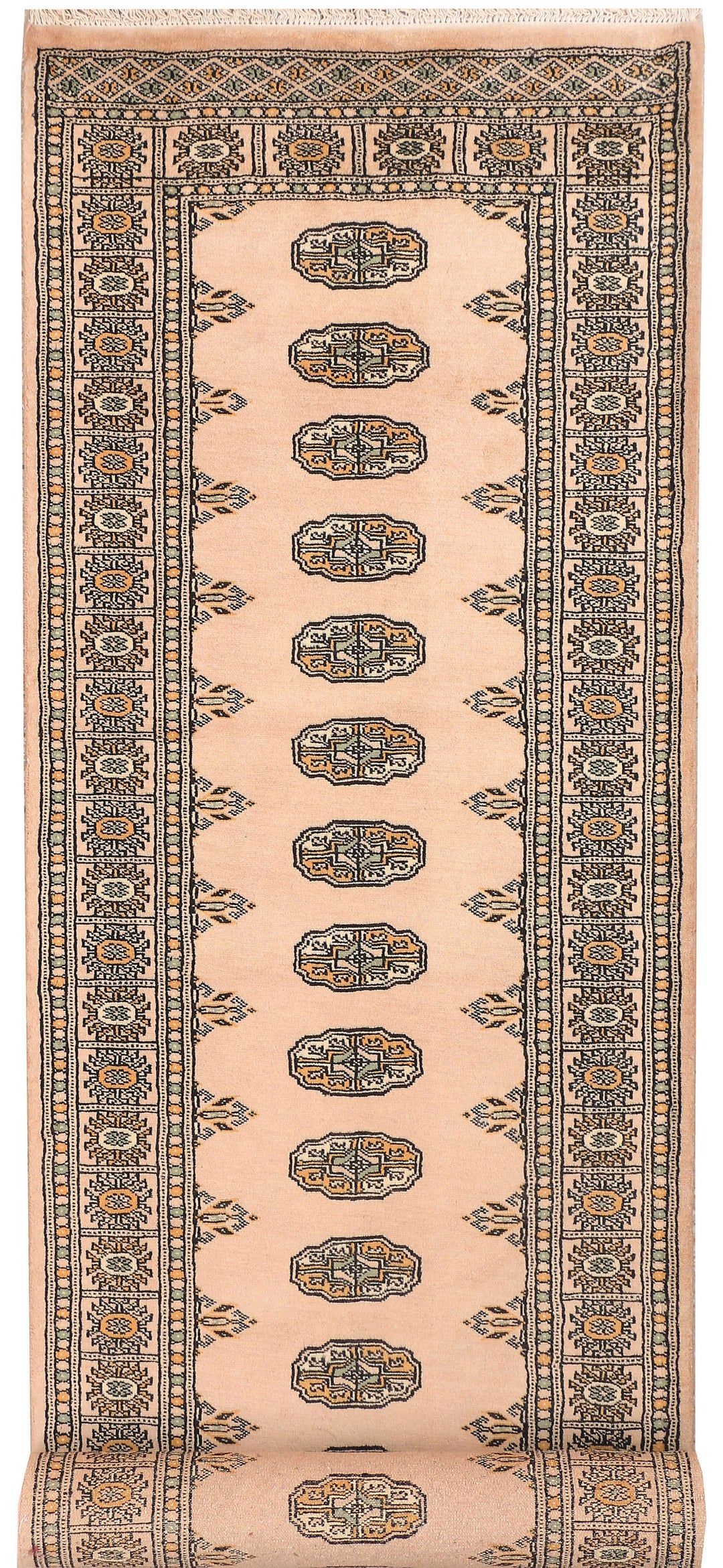 Antique White Bokhara 2' 8 x 11' 7 - No. 45682 - ALRUG Rug Store