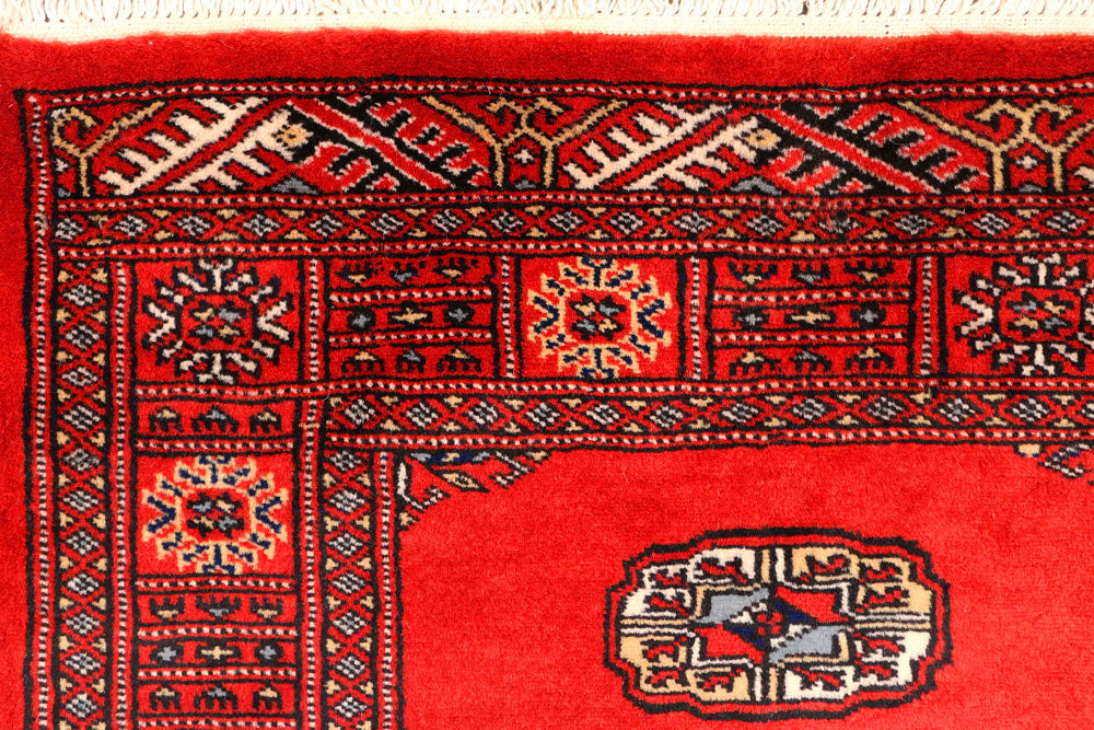 Red Bokhara 2' 6 x 11' 8 - No. 45685 - ALRUG Rug Store