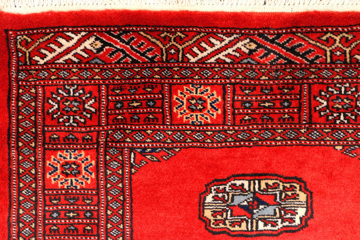 Red Bokhara 2' 6 x 11' 8 - No. 45685 - ALRUG Rug Store