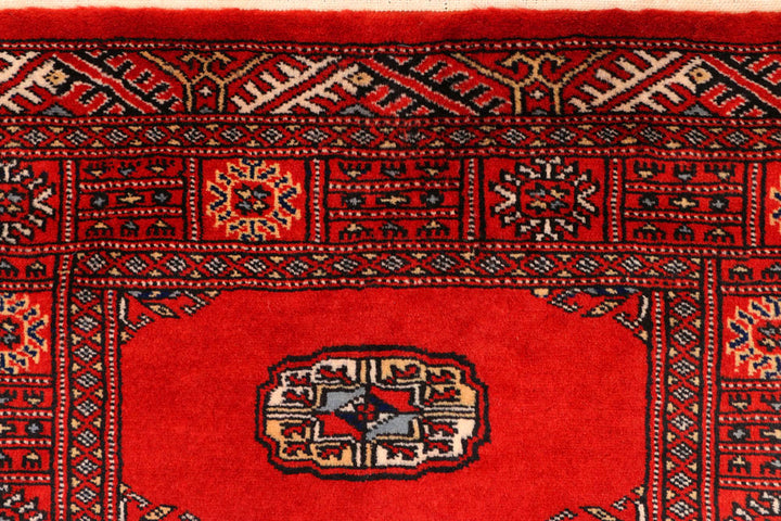 Red Bokhara 2' 6 x 11' 8 - No. 45685 - ALRUG Rug Store