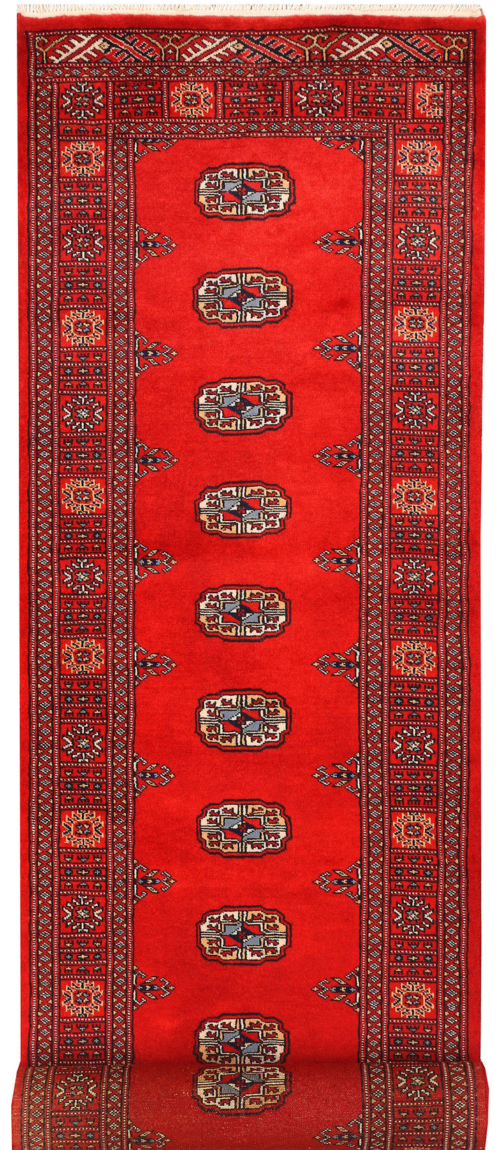 Red Bokhara 2' 6 x 11' 8 - No. 45685 - ALRUG Rug Store