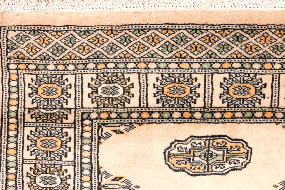 Antique White Bokhara 2' 8 x 12' 3 - No. 45686 - ALRUG Rug Store