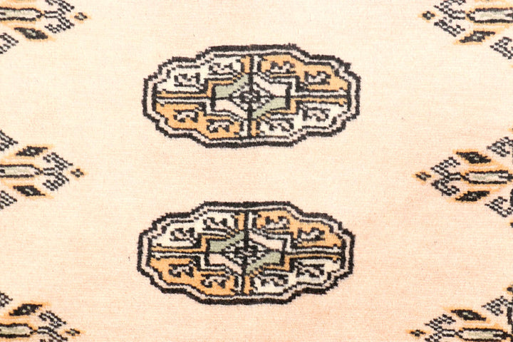 Antique White Bokhara 2' 8 x 12' 3 - No. 45686 - ALRUG Rug Store