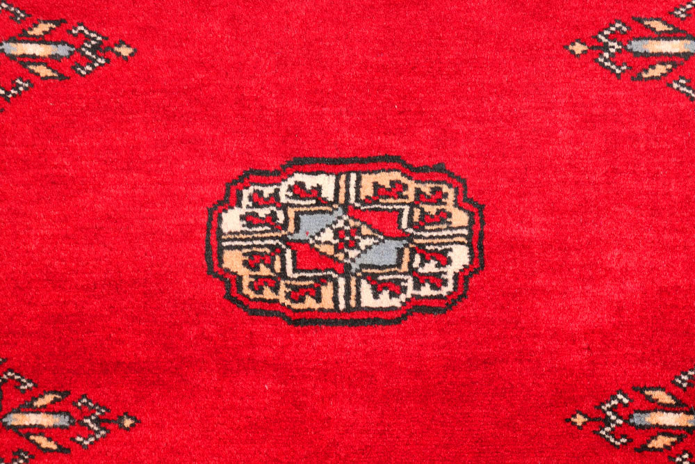Red Bokhara 2' 7 x 10' 10 - No. 45687 - ALRUG Rug Store