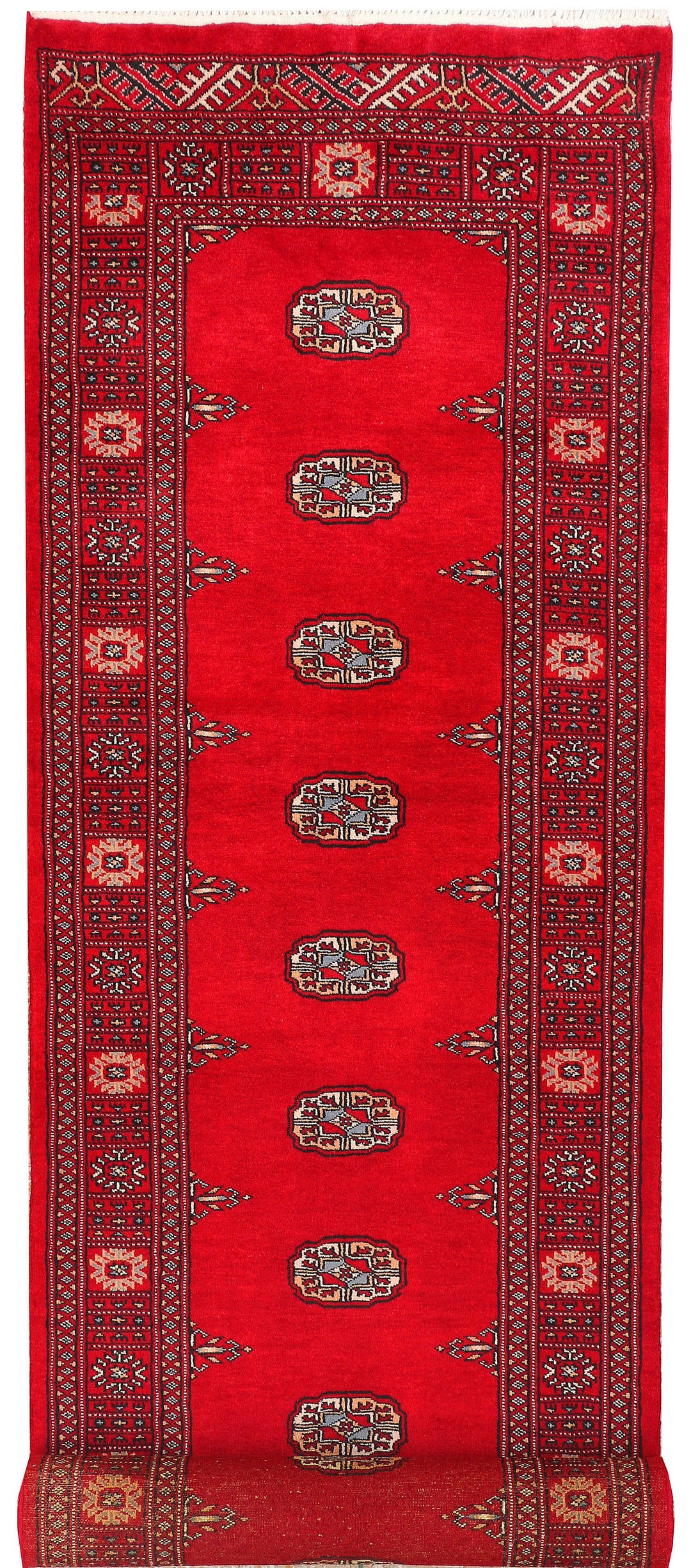 Red Bokhara 2' 7 x 10' 10 - No. 45687 - ALRUG Rug Store