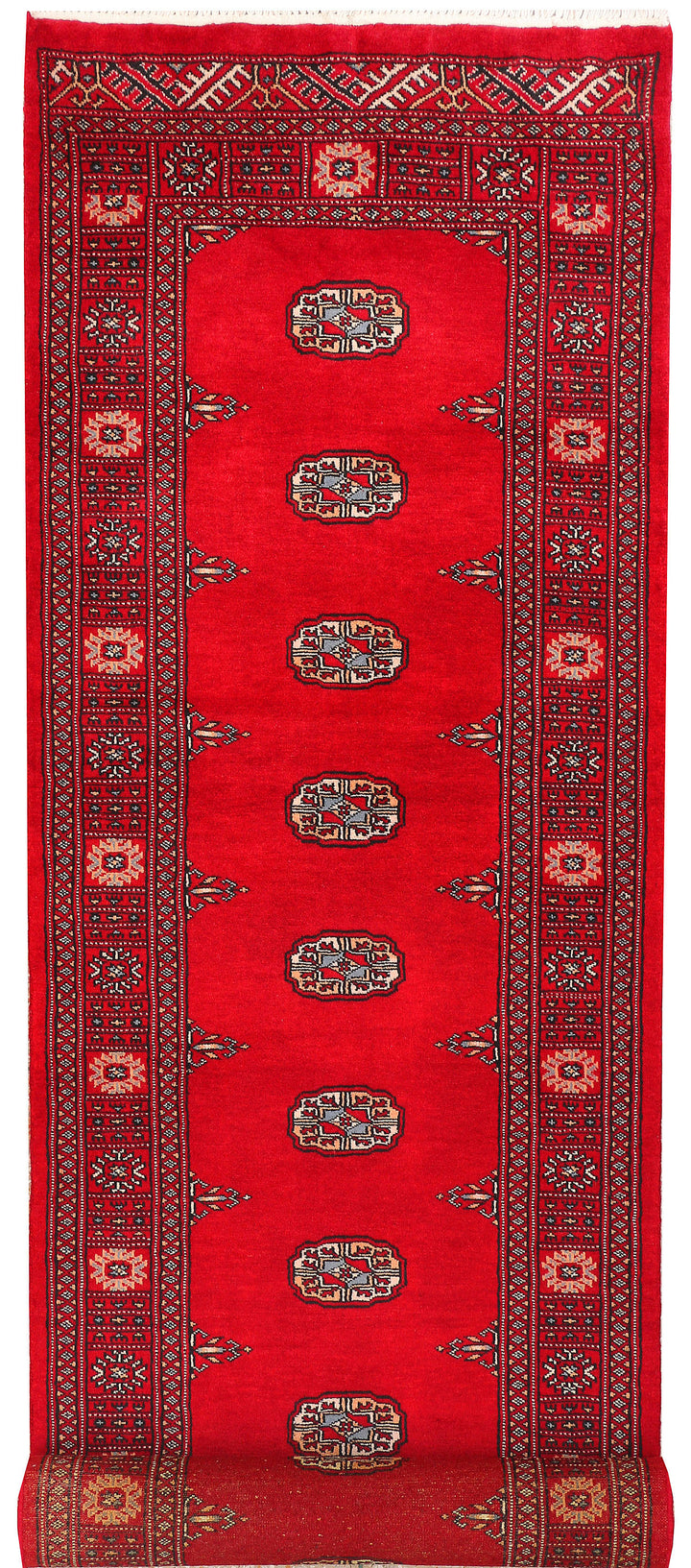 Red Bokhara 2' 7 x 10' 10 - No. 45687 - ALRUG Rug Store