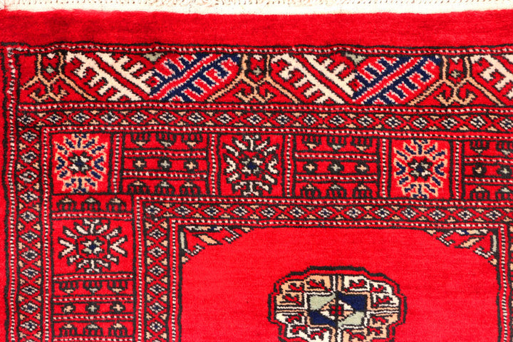 Red Bokhara 2' 6 x 10' 11 - No. 45691 - ALRUG Rug Store