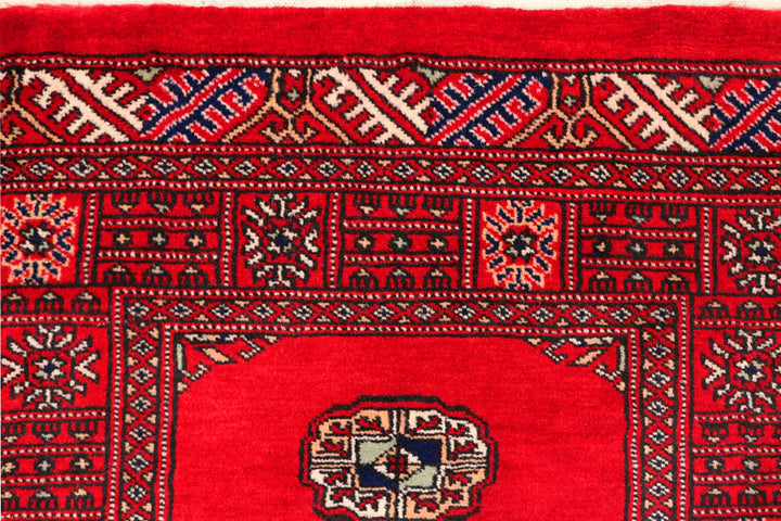 Red Bokhara 2' 6 x 10' 11 - No. 45691 - ALRUG Rug Store