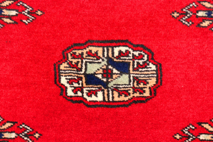 Red Bokhara 2' 6 x 10' 11 - No. 45691 - ALRUG Rug Store